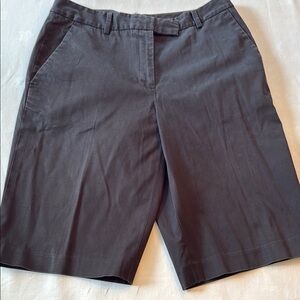 Brooks Brothers Black Bermuda Shorts Tailored Cotton Blend